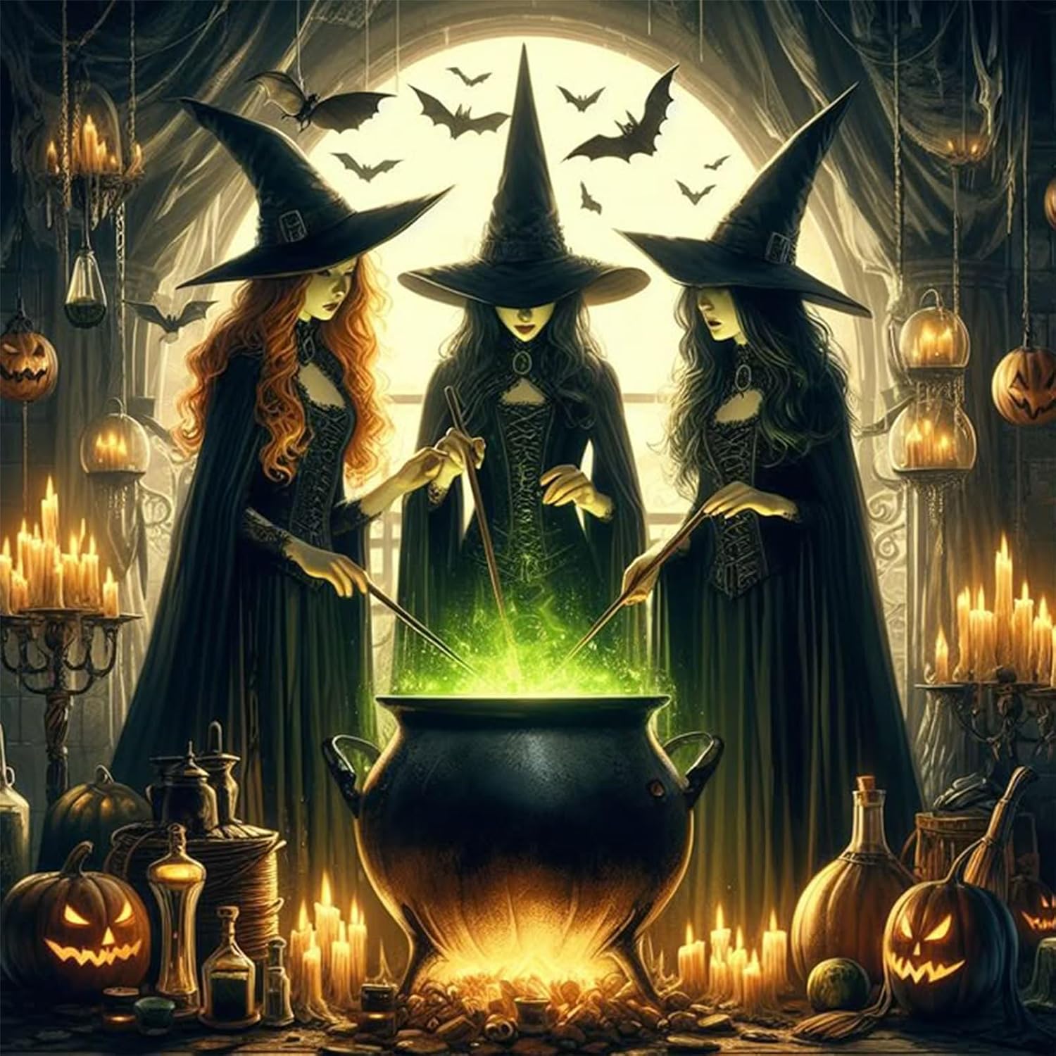 Embroidery Room - RUOPOTY sorcière bricolage diamant peinture Halloween