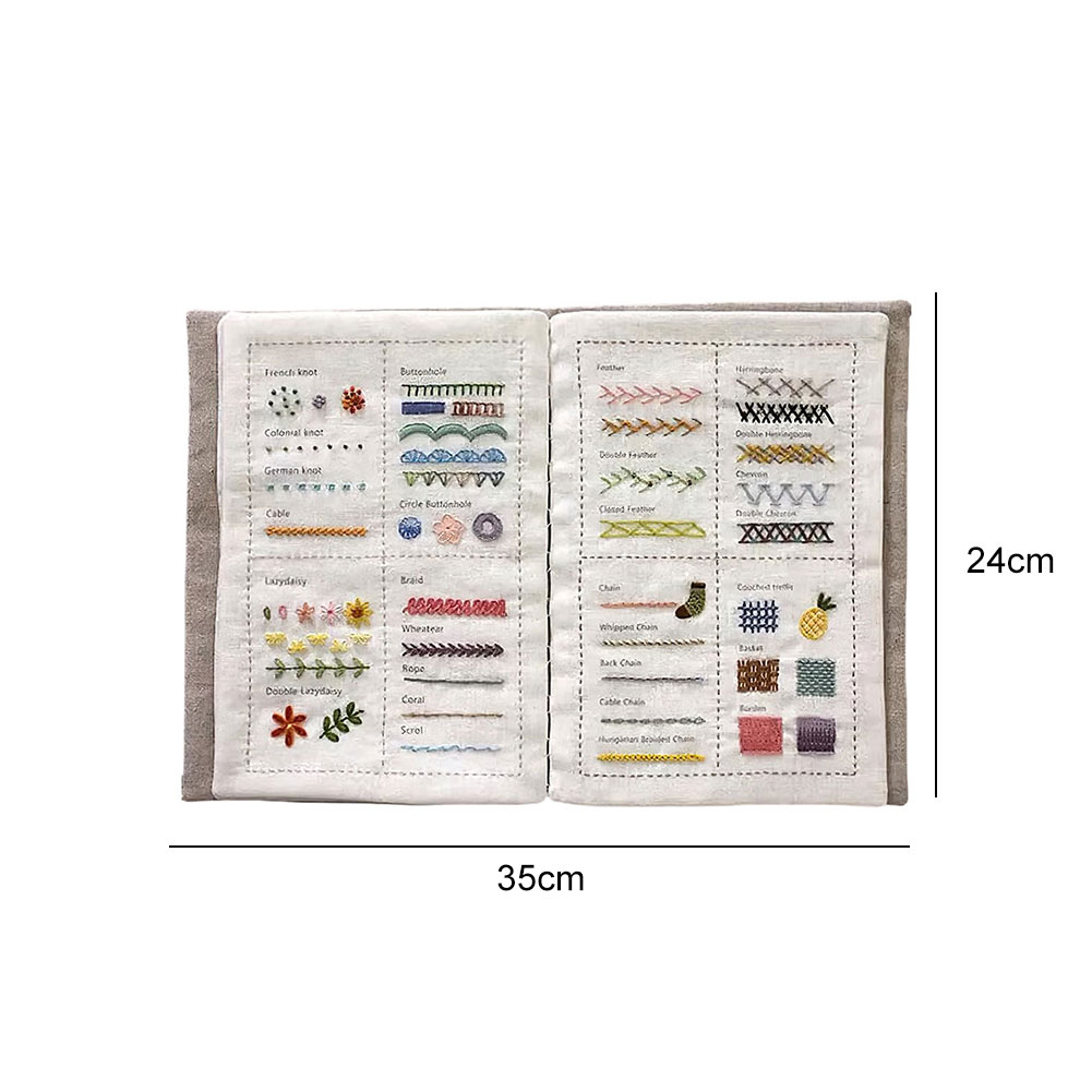 Embroidery Guide Book - Livre de points pour bricolage, livre