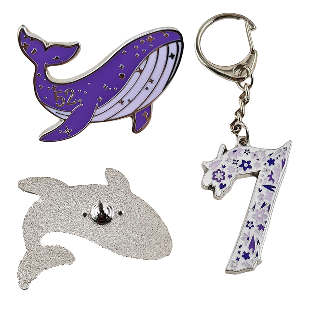 Embroidery Whale - Kpop ARMY 52 Hertz Pin's en