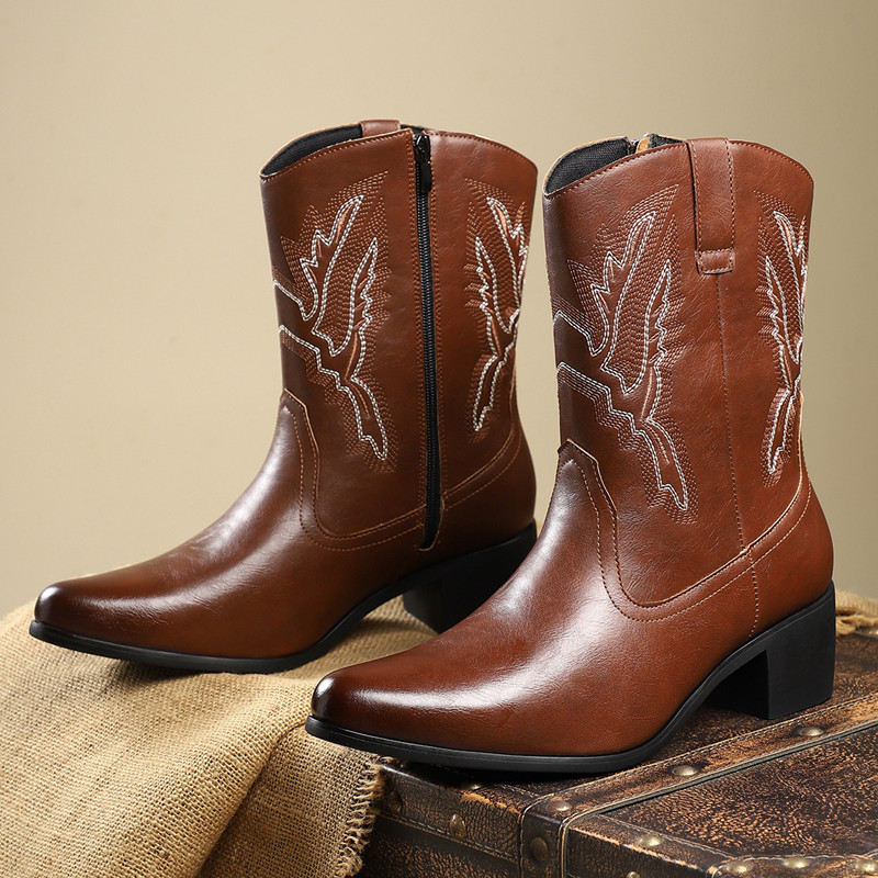 Embroidery Fabric - 2026 Hommes Classique Rétro Western Cowboy