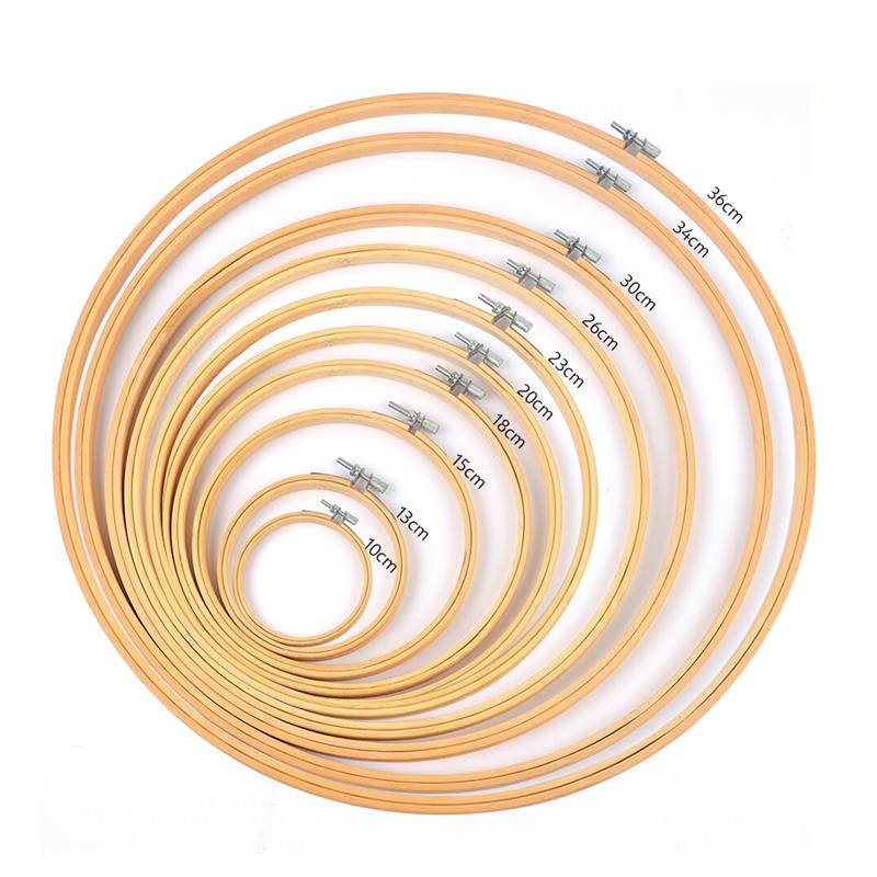 Embroidery Ring Sizes - Cercle à Broder en Bambou, Cadre