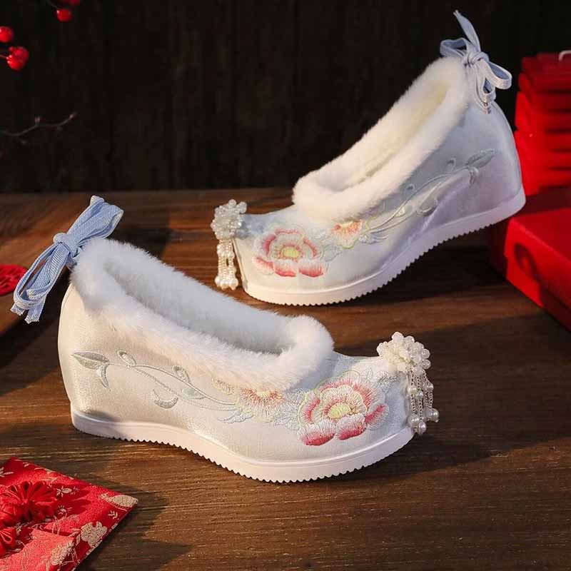 Embroidery Fabric - Femme Grande Taille 41 # Chaussures