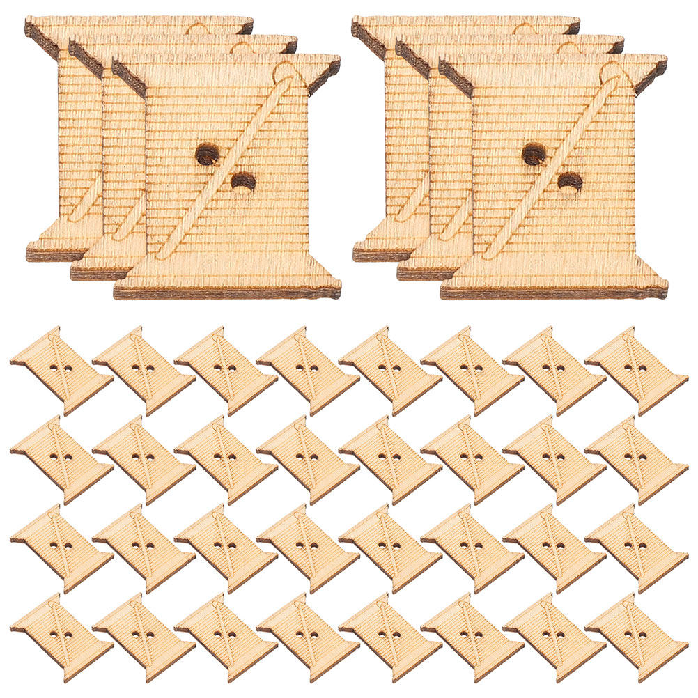Embroidery Thread - 100 bobines en bois pour fil