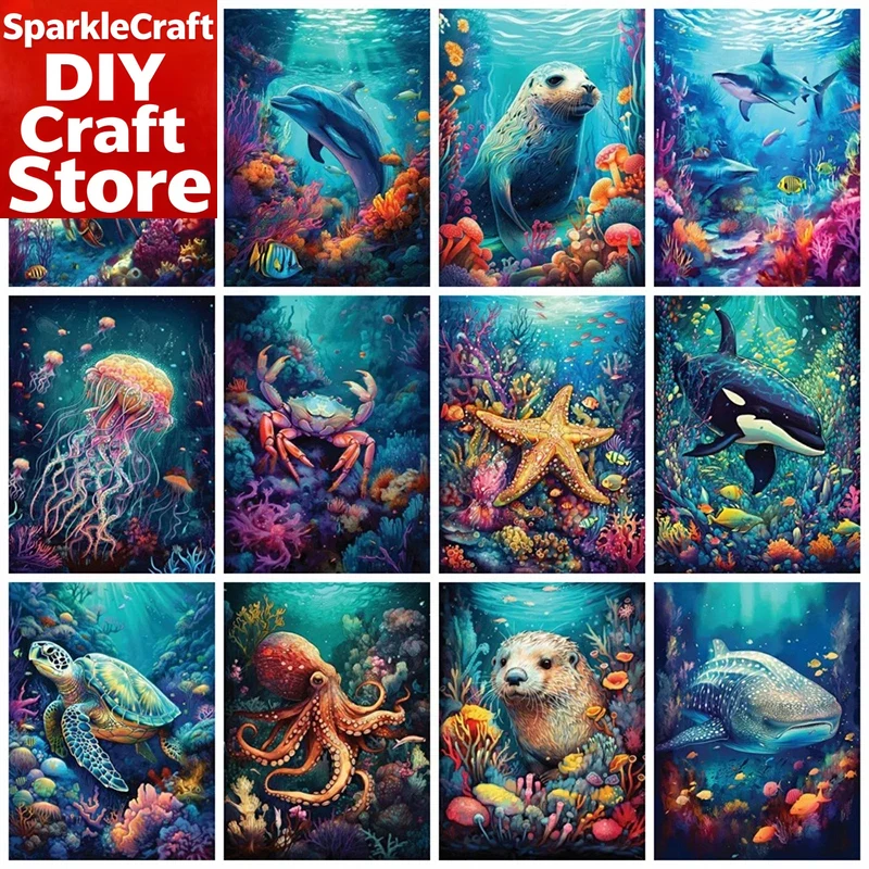 Embroidery Room - Kits de peinture diamantée sans cadre,
