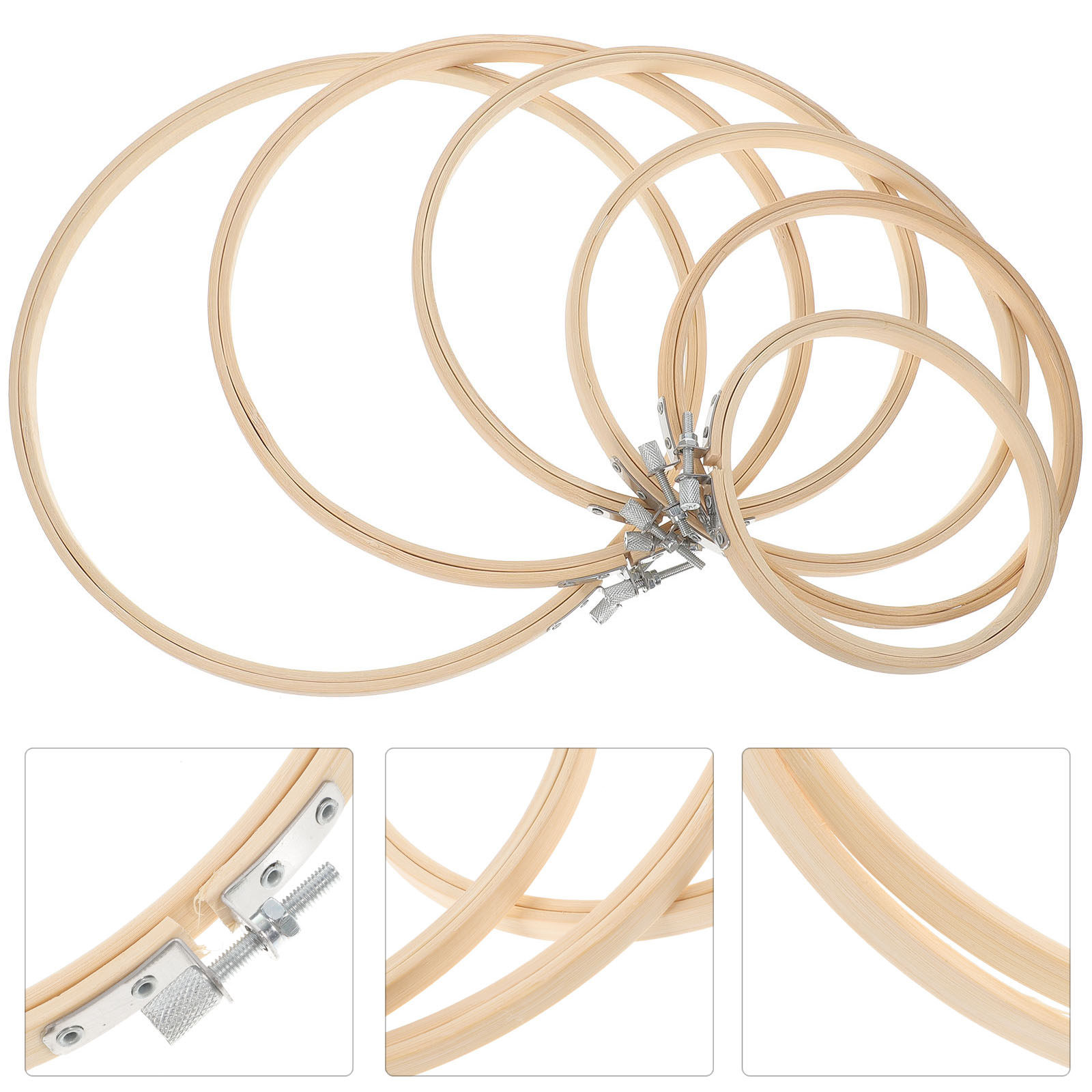 Embroidery Ring Sizes - Lot de 6 cerceaux à broder