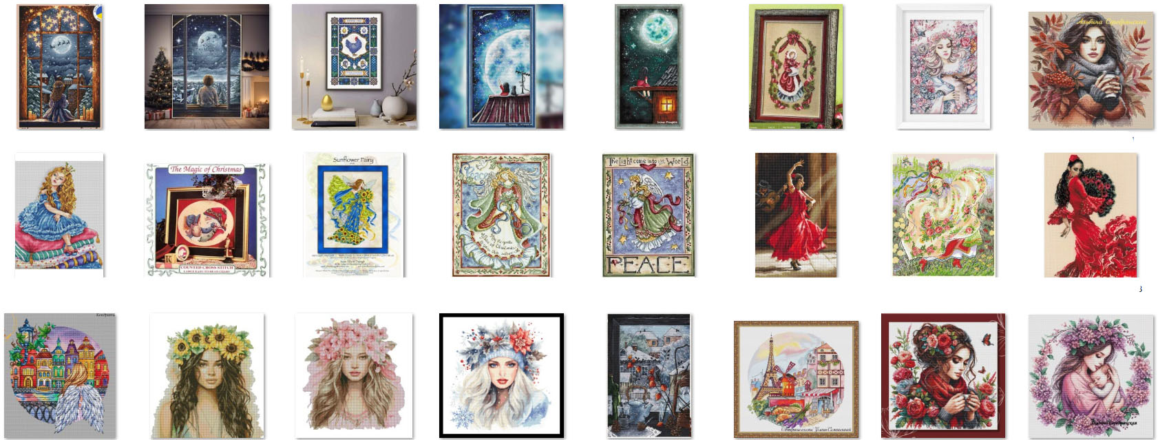 Embroidery Garden - Kits de broderie au point de