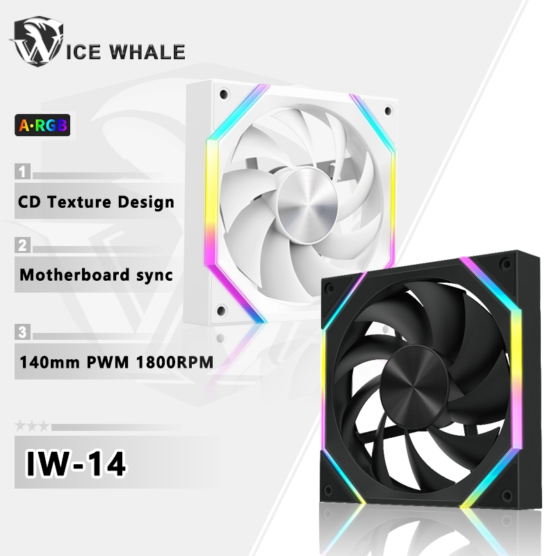 Embroidery Whale - ICE baleine IW-14 ventilateur de châssis