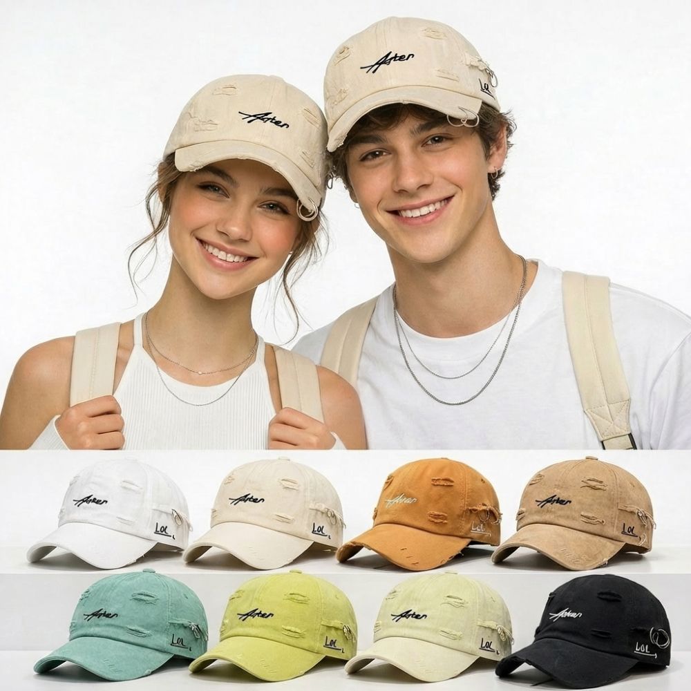 Embroidery Ring Sizes - Casquette de baseball unisexe décontractée avec
