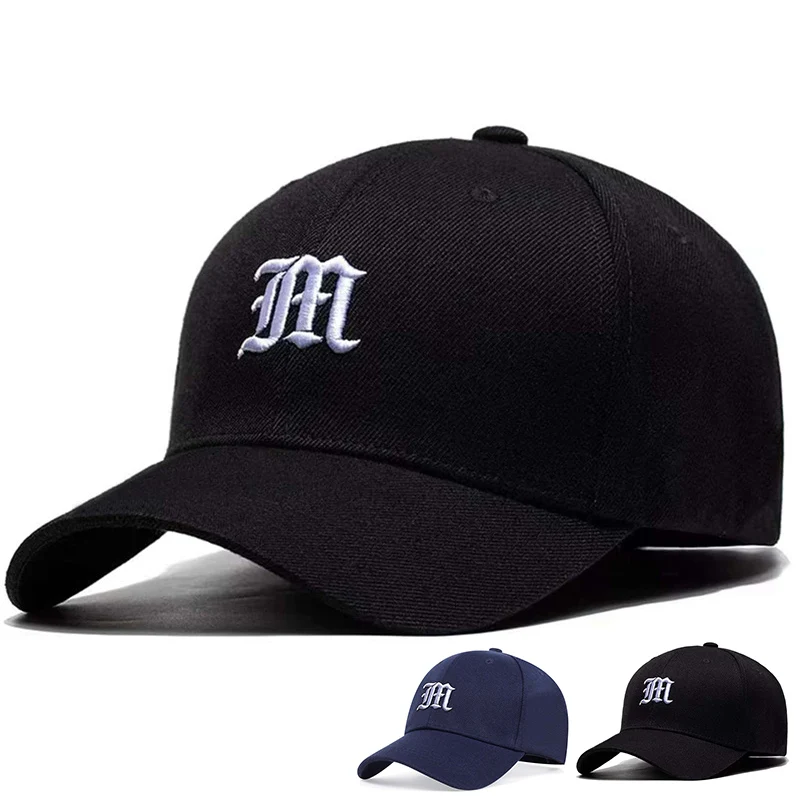 Embroidery Letter M - Casquettes de Baseball unisexes avec lettres