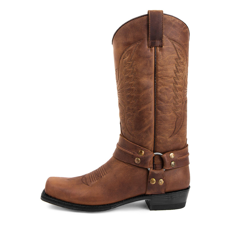 Embroidery Fabric - Nouvelles bottes de moto pour hommes,