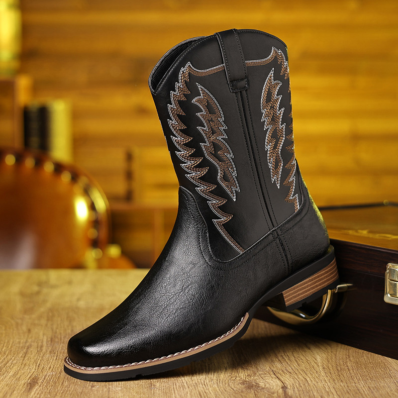Bottes de cowboy occidentales  - Embroidery Fabric avis et prix