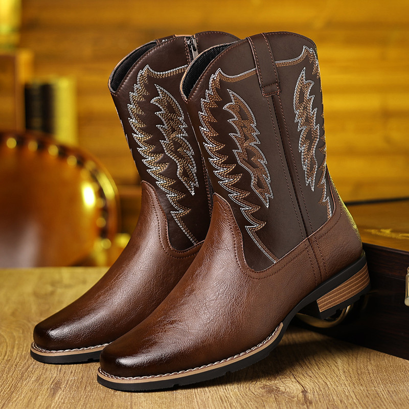 Bottes de cowboy occidentales  - Embroidery Fabric avis et prix