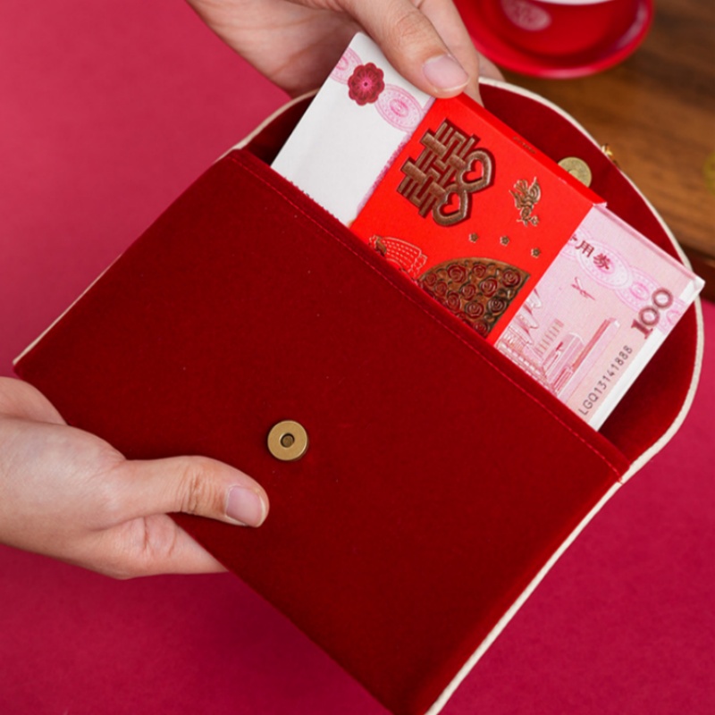 Enveloppe rouge de mariage à m - Embroidery Red avis et prix