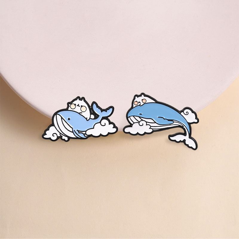 Broches en émail Chat mignon m - Embroidery Whale avis et prix