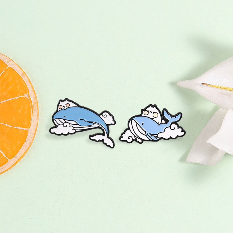 Broches en émail Chat mignon m - Embroidery Whale avis et prix