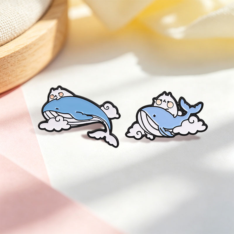 Broches en émail Chat mignon m - Embroidery Whale avis et prix