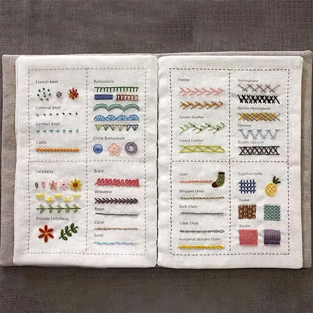 Livre de points pour bricolage - Embroidery Guide Book avis et prix