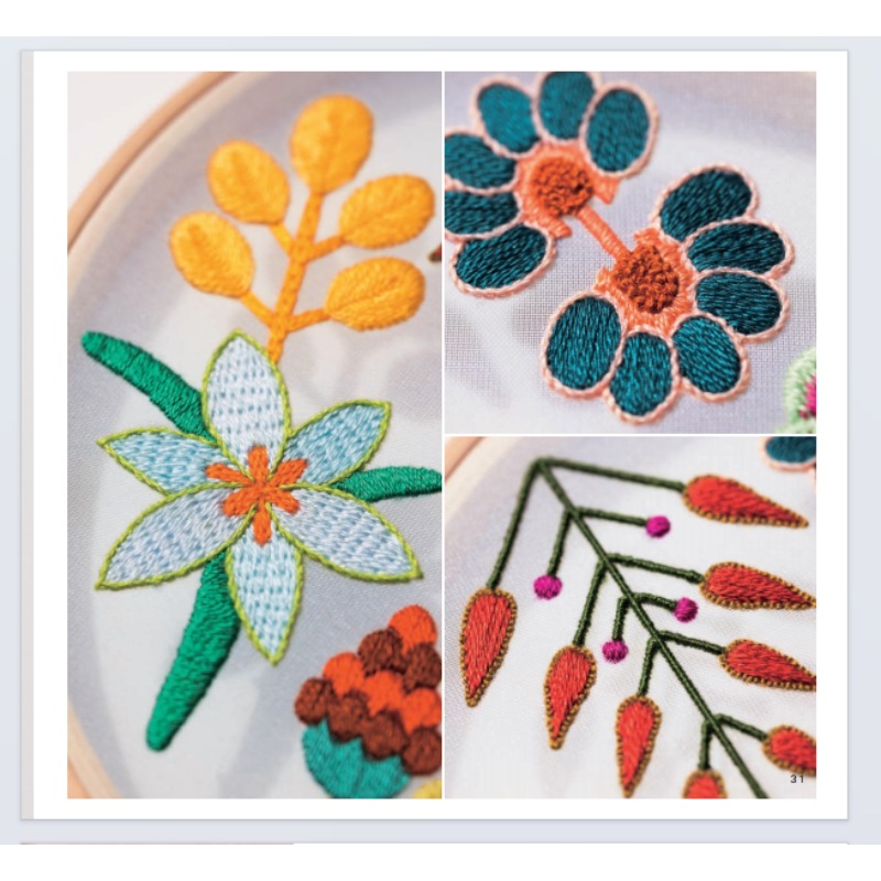 Motifs de broderie pour débuta - Embroidery Guide Book avis et prix