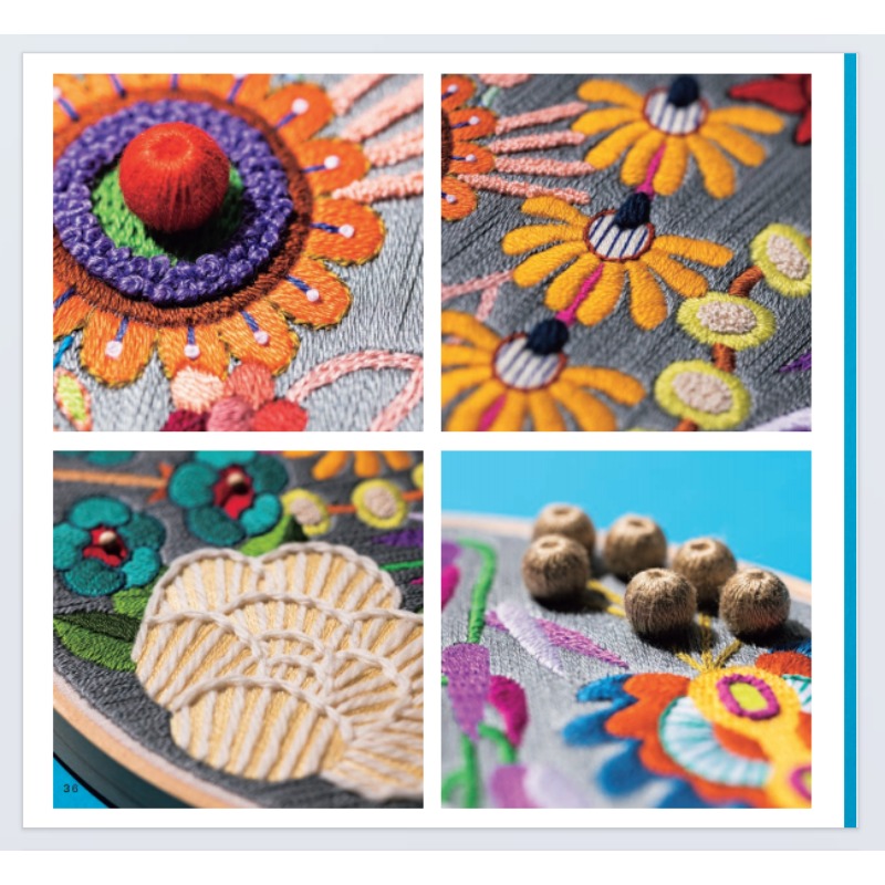 Motifs de broderie pour débuta - Embroidery Guide Book avis et prix