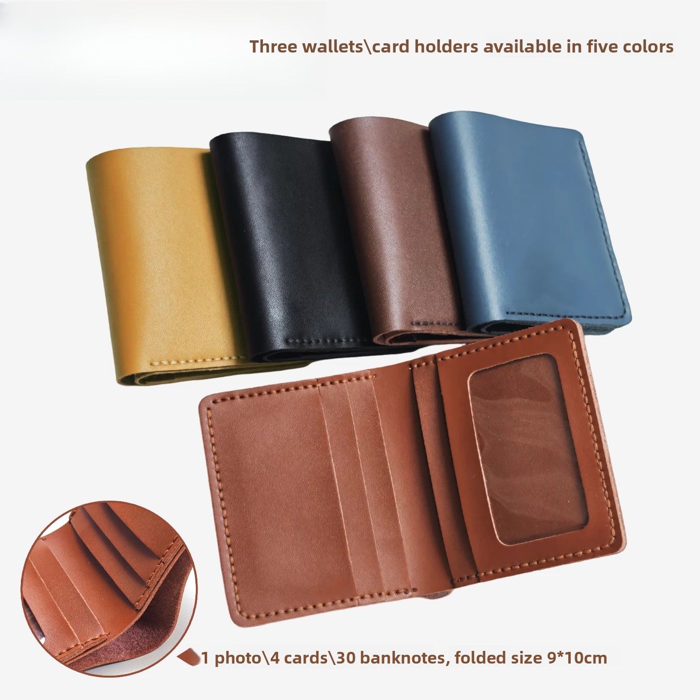 Portefeuille en cuir véritable - Embroidery Wallet avis et prix