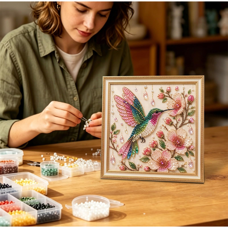 Kit d'art DIY Perles d'oiseaux - Embroidery Room avis et prix