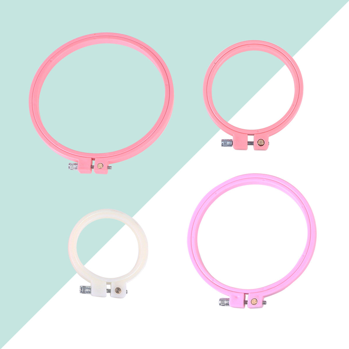 Lot de 4 cerceaux à broder rég - Embroidery Ring Sizes avis et prix