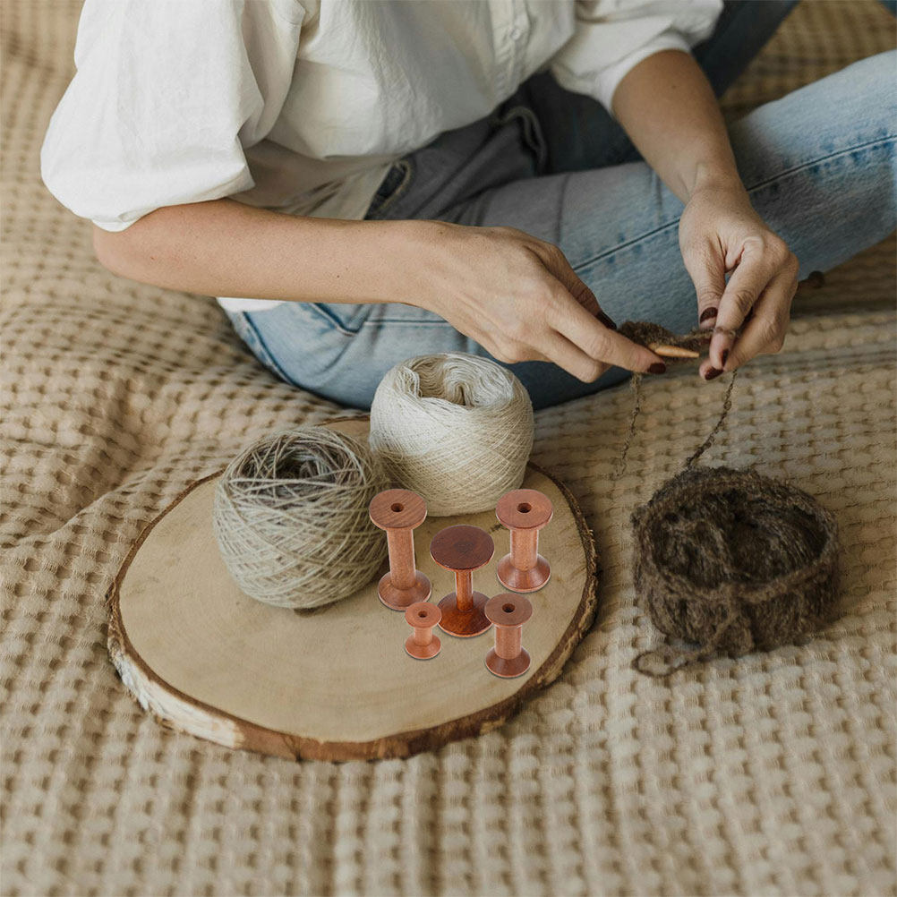 Ensemble de 7 bobines en bois, - Embroidery Thread avis et prix