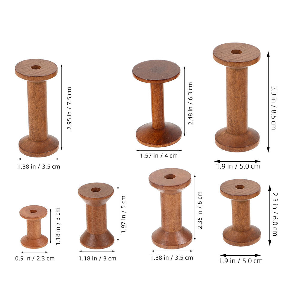 Ensemble de 7 bobines en bois, - Embroidery Thread avis et prix