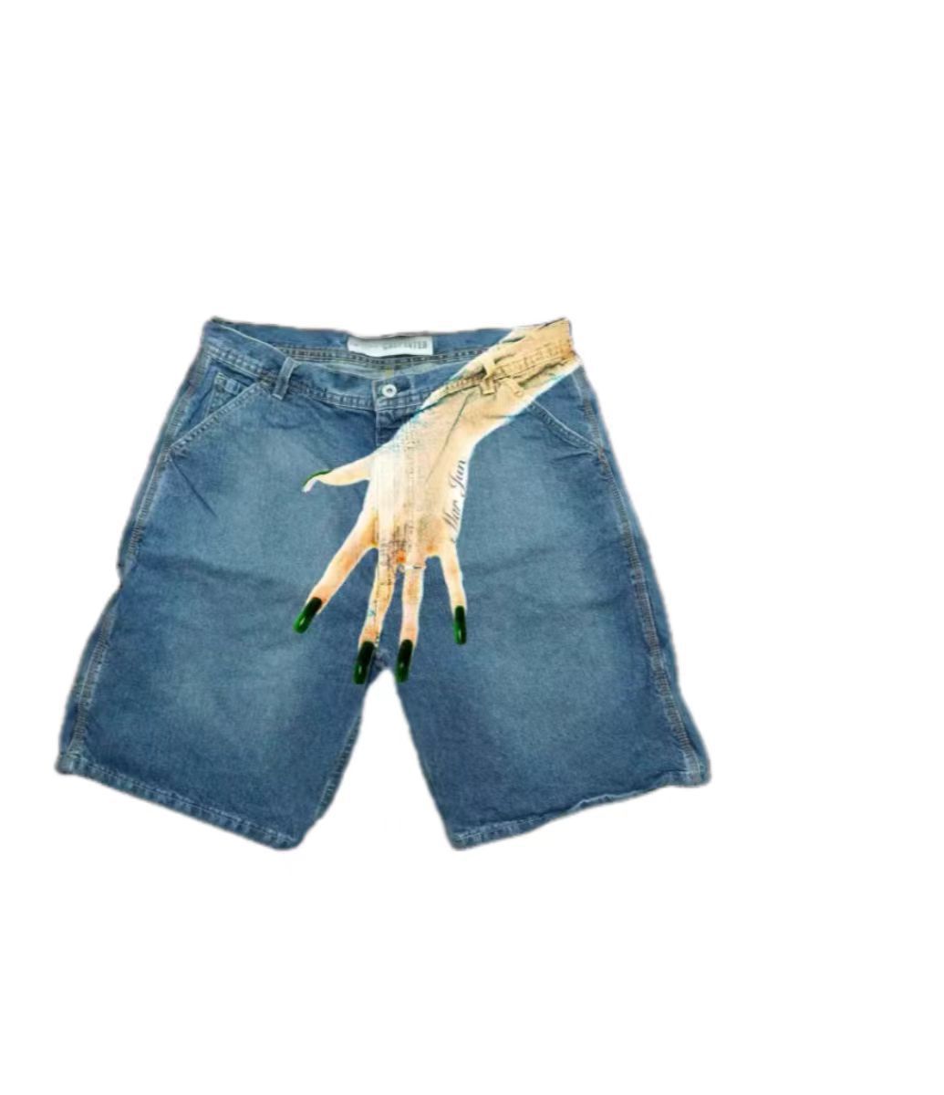 Shorts en jean vintage Y2K Dee - Embroidery On Jeans avis et prix