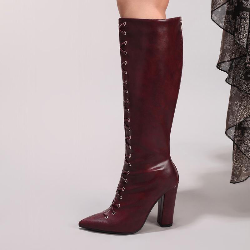 Rétro rouge noir cuir PU brode - Embroidery Red avis et prix