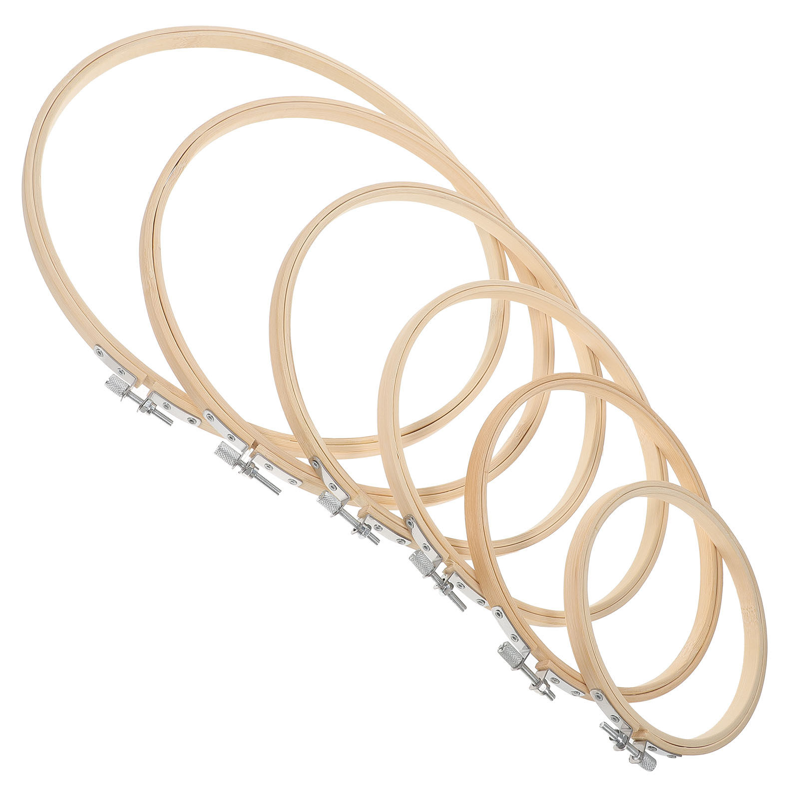 Lot de 6 cerceaux à broder en  - Embroidery Ring Sizes avis et prix
