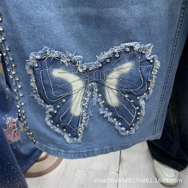 Ensemble deux pièces ample pou - Embroidery On Jeans avis et prix