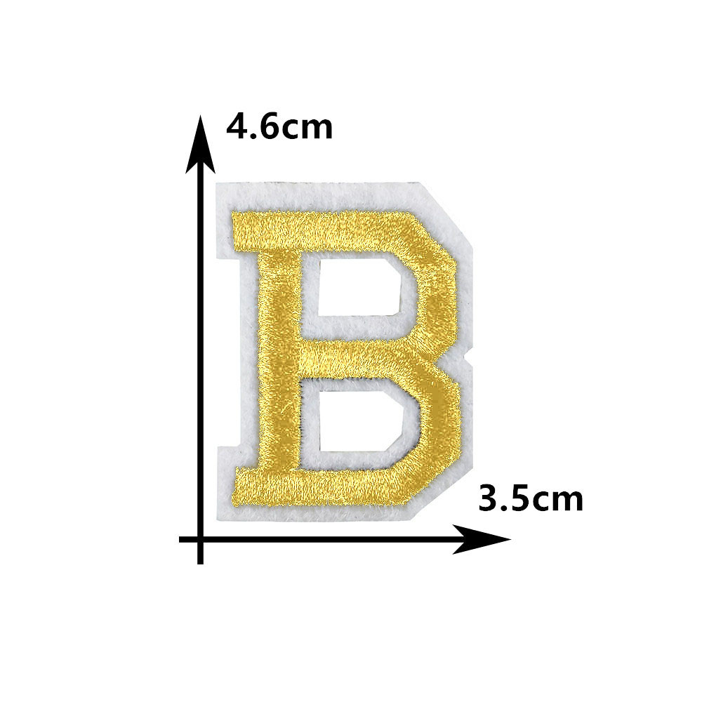 26 lettres en or anglais therm - Embroidery Letter M avis et prix