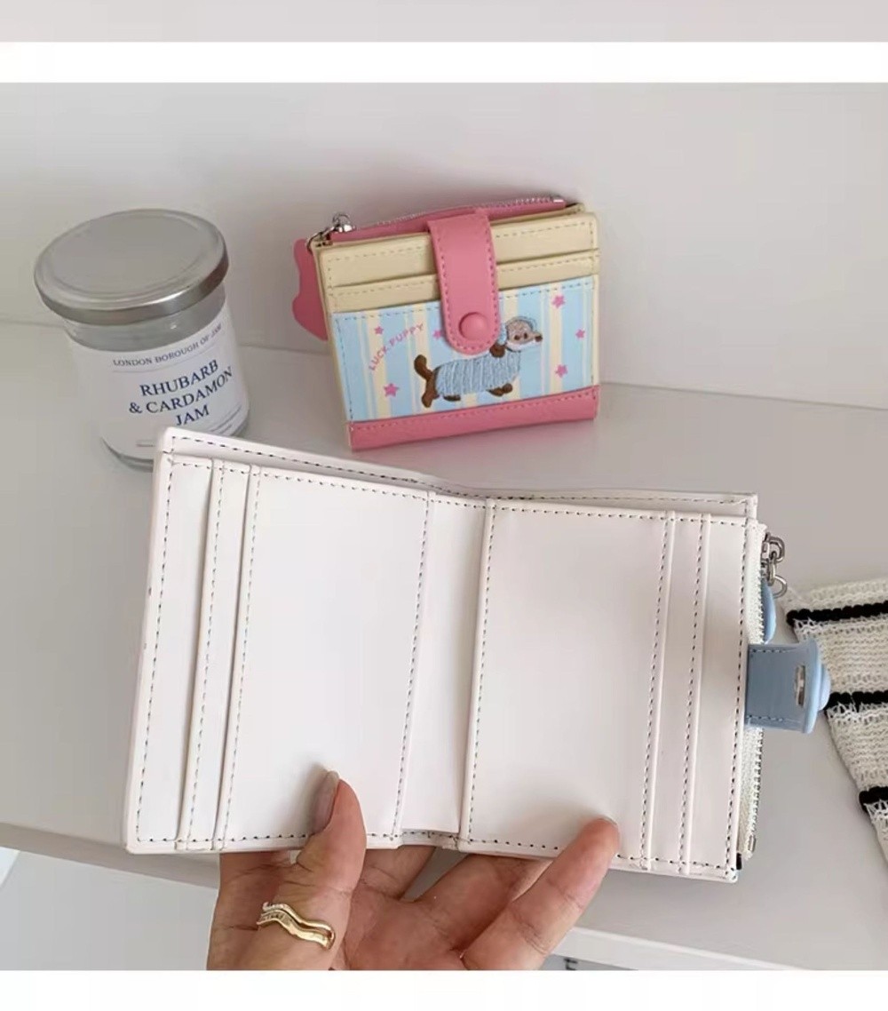 Portefeuille court brodé tecke - Embroidery Wallet avis et prix