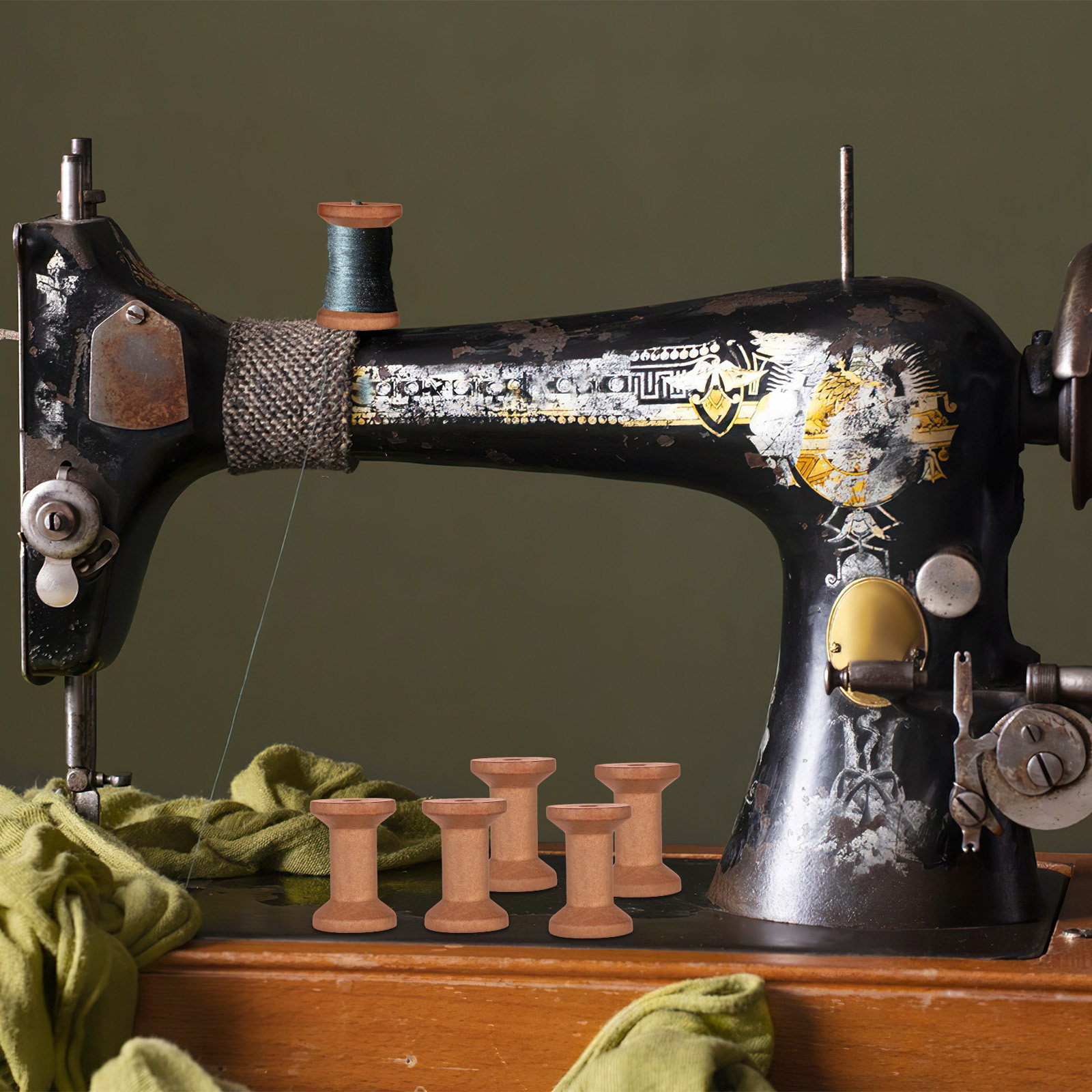 20 bobines de fil en bois natu - Embroidery Thread avis et prix