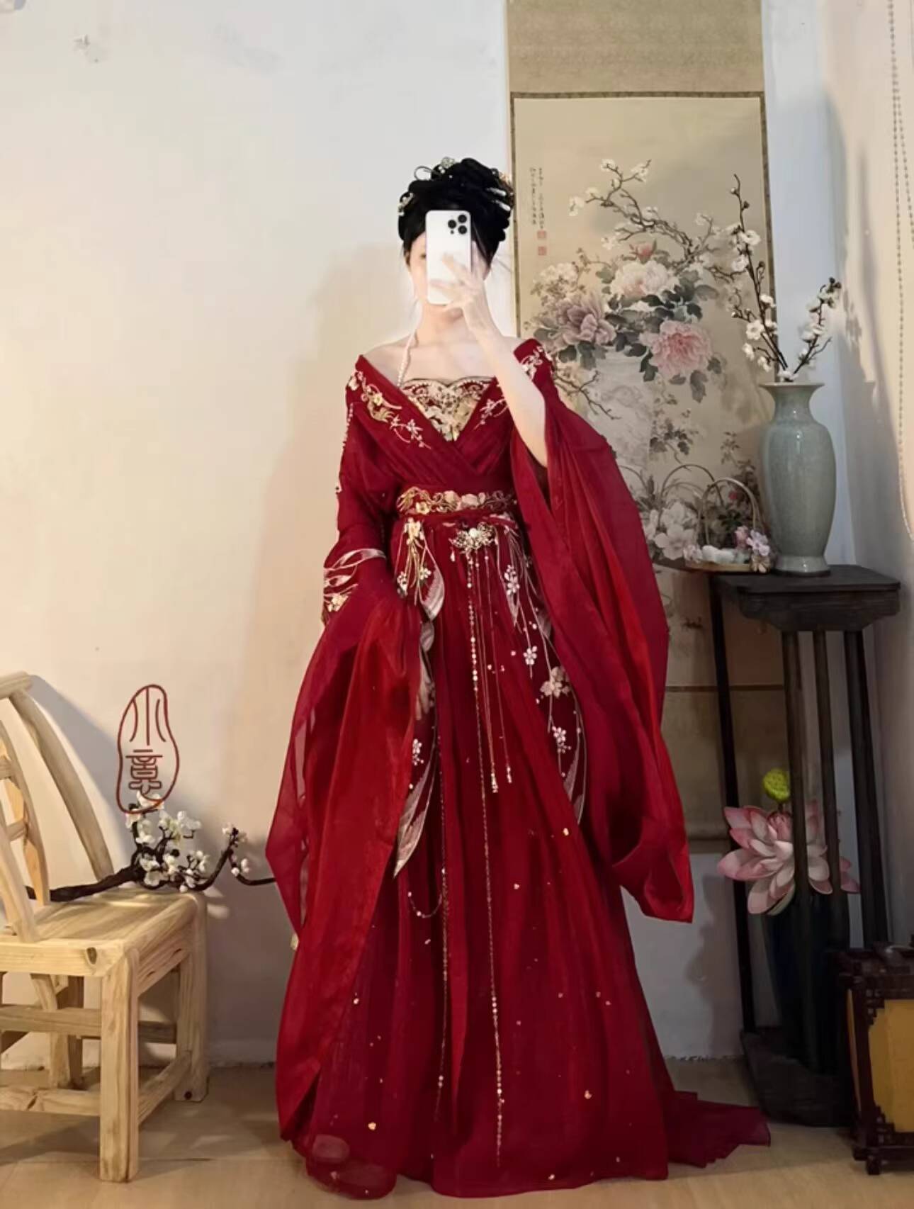 2025 chaud Guofeng déesse des  - Embroidery Red avis et prix