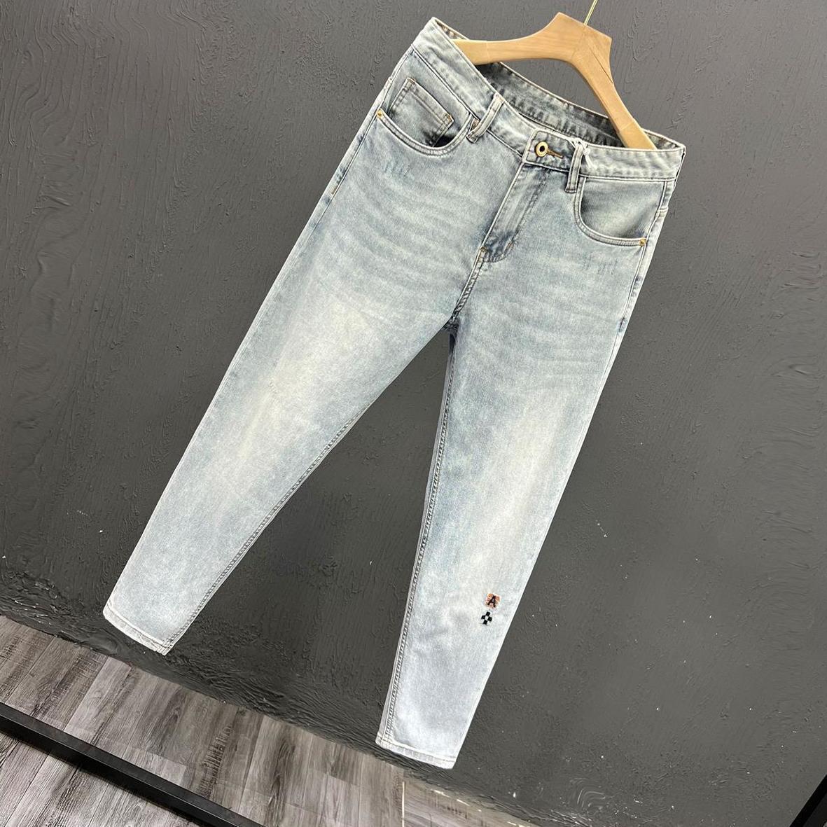 Jean Slim en Denim pour Homme, - Embroidery On Jeans avis et prix
