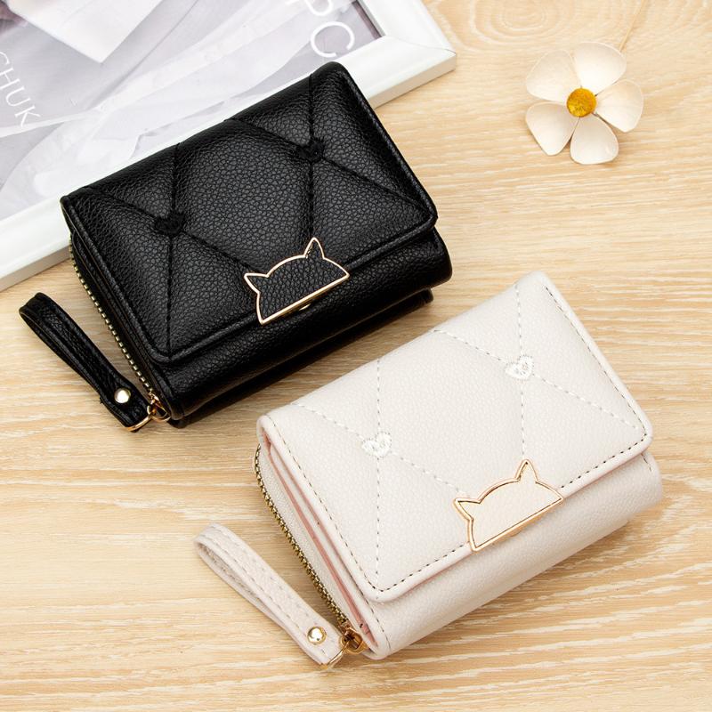 Portefeuille court en cuir PU  - Embroidery Wallet avis et prix