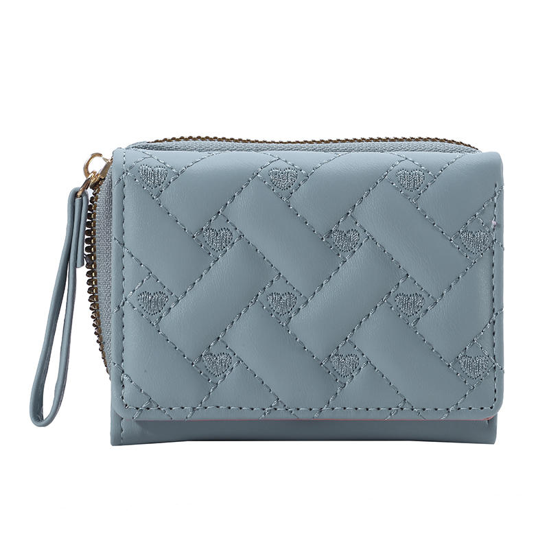 Portefeuille tri-pliant en cui - Embroidery Wallet avis et prix