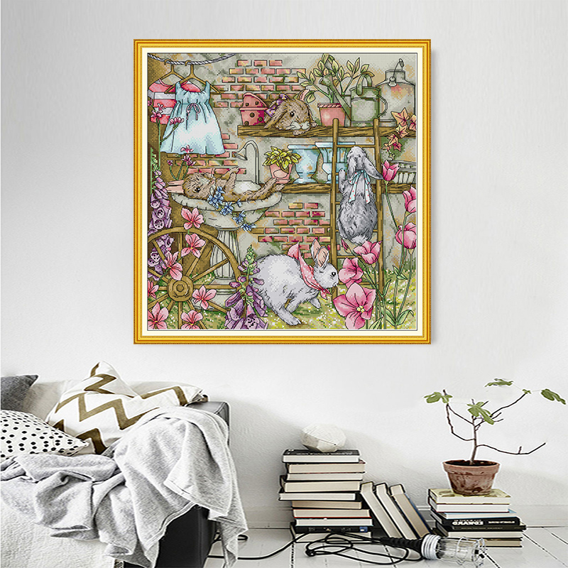 Toile imprimée Joy sunday Rabb - Embroidery Garden avis et prix