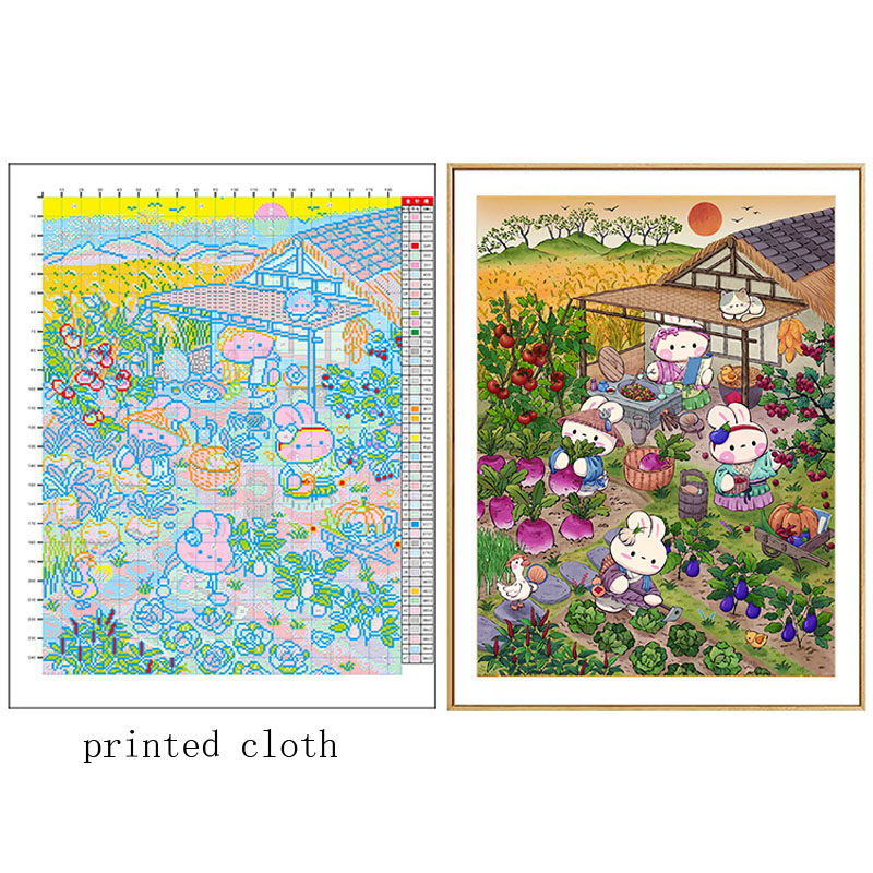 Lapins de jardin d'automne à f - Embroidery Garden avis et prix