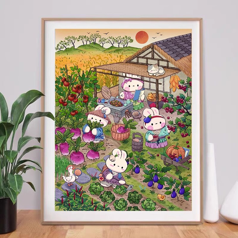 Lapins de jardin d'automne à f - Embroidery Garden avis et prix