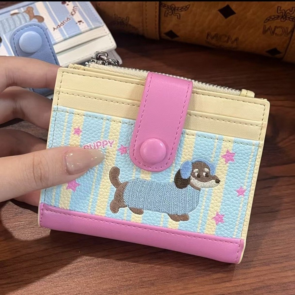 Portefeuille court brodé tecke - Embroidery Wallet avis et prix