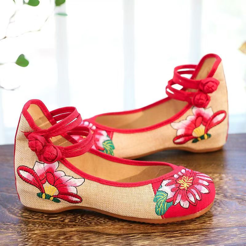 Chaussures compensées brodées  - Embroidery Fabric avis et prix