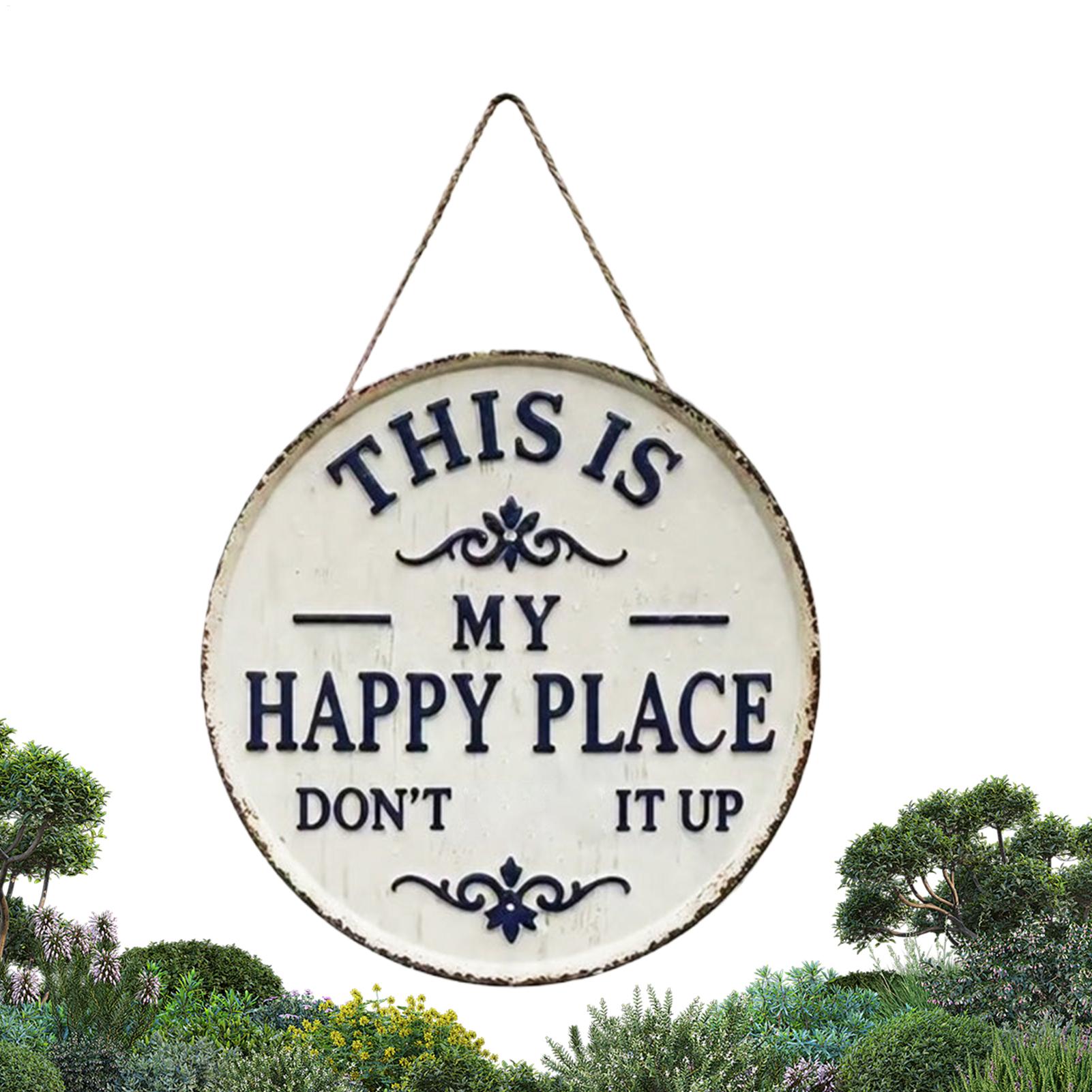 Panneau de bienvenue rond vint - Embroidery Garden avis et prix