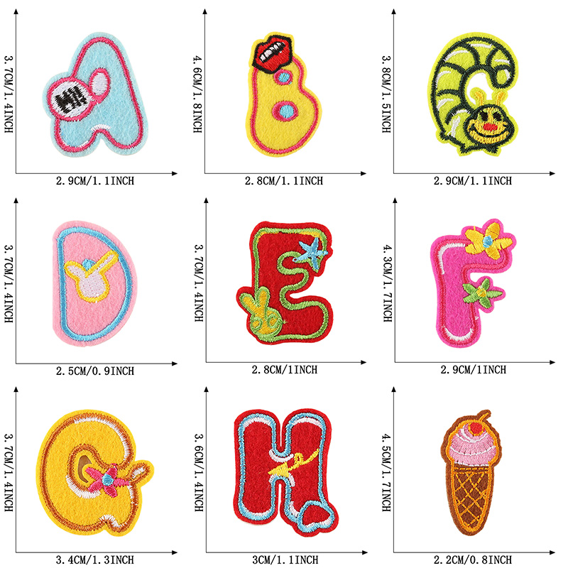 26 pièces/ensembles en vrac le - Embroidery Letter M avis et prix