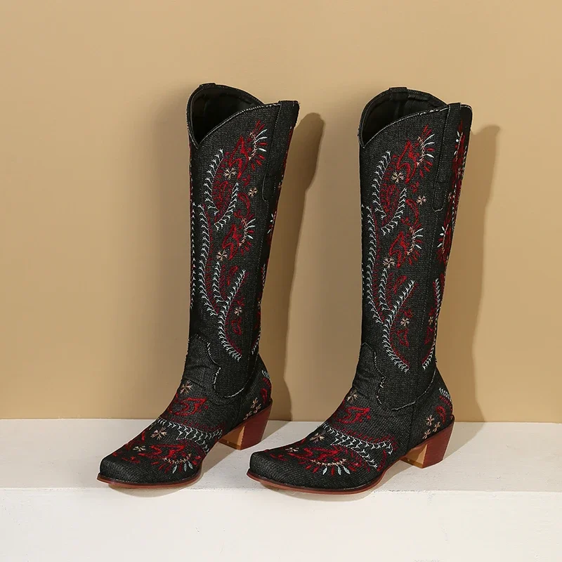 Bleu Denim Western Cowgirl gen - Embroidery On Jeans avis et prix