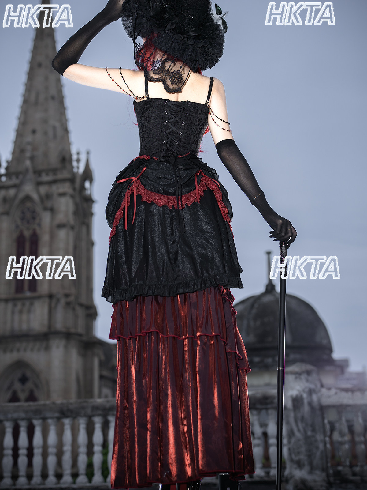 Ensemble Robe Rouge Élégante V - Embroidery Red avis et prix