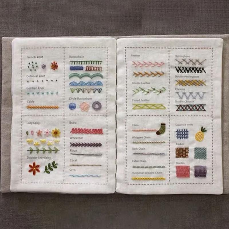 Livre de points de broderie, g - Embroidery Guide Book avis et prix